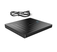 ZwaitL Portable USB3.0 External DVDs RWs Drive Fast Speed Burners For Laptop Desktop PC With Shockproof Design External Dvds Drive