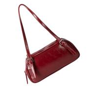 ZwaitL PU Shoulder Bag Glossy Finish Handbag Spacious Underarm Purse For Travel Office Meetings & Social Glossy Finish Handbag For Women
