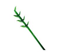 ZwaitL Traditional Chinese Glass Bamboos Panda Hairpin Artisanal Craft Cultural Decoration For Ancient Styles Enthusiasts Artistic Glass Panda Miniature Sculpture