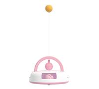 ZwaitL Unique Toy Table Tennis with Catnips Balls Multi-function Turntable Teasing Stick Pet Supplies Toy