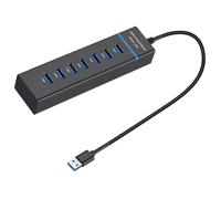 ZwaitL USB3.0 Hubs 7Port Highly Speed Data Transfer Adapter USB Expander For Multiple Devices With Plugs And Play Compatibility