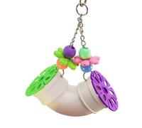 ZwaitL Versatiles Indoor Outdoor Acrylic Chewing Toy for Pet Birds Including Easyly Hook Installation for Quick Setups Outdoor Acrylic Chewing Toy