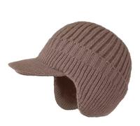 ZwaitL Windproof Fleece Lined Baseball Cap Thermal Winter Hat with Ear Flaps Comfortable Ear Protections for Outdoor Adventures Children's Fleece Lined Winter Cap