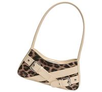 ZwaitL Women Shoulder Bag Leopards Print Armpit Bag Trendy Handbag All-matching Top Handle Retro Commuting For Daily Womens Shoulder Pu Leather Armpit Leopard Print Handbag For Everyday