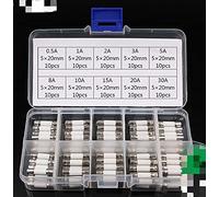 ZWAPHOBPA Circuit Breaker 100pcs Ceramic Fuse 5mm x 20mm sluggish T 0.5A 1A 2A 3A 4A 6A 8A 10A 13A 15A 20A 30A 250V Car(One Box)