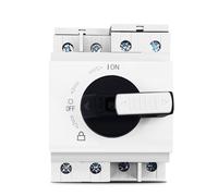 ZWAPHOBPA PV DC 1200V 32A Din Rail Solar Rotating Handle Isolator Rotary Switch Disconnector 1Pcs