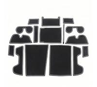 ZWBC Car Door Groove Pad for Toyota BZ4X, Rubber Mats Car Interior Non-Slip Dust Mat Dustproof Cup Holder Mat Car Accessories,White