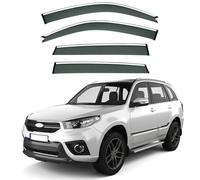ZWBC Car Window Deflectors for Chery Tiggo 3 MK1 2005-2019, Guard Deflector Durability Waterproof Side Window Wind Deflectors Car Accessories