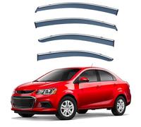 ZWBC Car Window Deflectors for Chevy Sonic Sedan MK2-T300 2011-2022, Guard Deflector Durability Waterproof Side Window Wind Deflectors Car Accessories