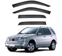 ZWBC Car Window Deflectors for Mercedes Benz M Class MK1-W163 1997-2005, Guard Deflector Durability Waterproof Side Window Wind Deflectors Car Accessories