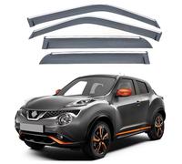 ZWBC Car Window Deflectors for Nissan JUKE MK1/F15 2010-2018, Guard Deflector Durability Waterproof Side Window Wind Deflectors Car Accessories