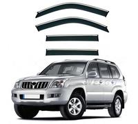 ZWBC Car Window Deflectors for Toyota Land Cruiser Prado FJ120 MK3-J120 2003-2009, Guard Deflector Durability Waterproof Side Window Wind Deflectors Car Accessories