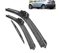 ZWBC Front and Rear Windscreen Wipers for BMW X3 E83 22" 20" 14" 2004-2010, Set of Wiper Blades Durable Wiper Front and Rear Wiper Blades Set