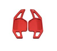 ZWBHNB Car Interior Sticker for TT MK2 8J A5 S5 A4 B8 A3 S3 8P Q5 8R Q7 A6 C6 R8 Sline 2005-2011 Steering Wheel Shift Paddle Extension Decorative Stickers(RED)