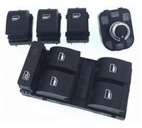 ZWBHNB Car Window Control Switch For A4 S4 B6 B7 2003-2008 RS4 2006-2008 8E0959851 8E0959855 4F0959565 Power Electric Master Lifter Window lifter switch(BLACK 1)