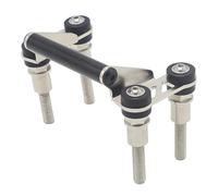 ZWBHNB GPS Stand Motorcycle GPS Navigation Bracket For B&MW F750GS F850GS F800GS F700GS R1200R 12mm Expansion Crossbar Phone Holder Stand Bracket Bar(Black+Silver3)