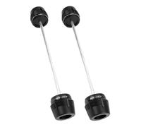 ZWBHNB Motorbike Front Rear Wheel Axle Fork Sliders Crash Protector Drop Falling Protection For MT07 FZ-07 FZ07 2018-2023 falling protector(Black,Front Rear)