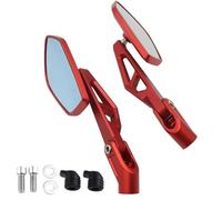 ZWBHNB Motorcycle CNC Aluminum Side Mirror For SUZUKI GSX-S950 GSX-S1000 GSX-S750 GSX-8S Rotatable Fold The Rearview Mirror Side Reversing Mirrors(RED)