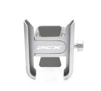 ZWBHNB Motorcycle CNC Handlebar Mobile Phone Holder Stand GPS Navigation Bracket For H&onda PCX150 PCX125 PCX 125 PCX 150 Accessories Phone Mount Navigation Bracket(Silver,Handle)