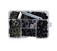 ZWBHNB Motorcycle Fairing Bolts For For CBR600RR For CBR900RR 177PCS Bodywork Screws Windscreen Nut Kit Fastener Clips(Black)