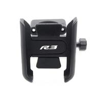 ZWBHNB Motorcycle Handlebar Clip Mobile Phone Stand Holder Support GPS Navigation Bracket For Y&amaha YZF-R3 YZFR3 YZF R3 2015-2020 Phone Mount Navigation Bracket(BLACK,Handle)