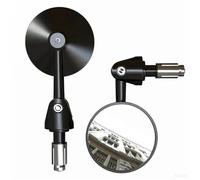 ZWBHNB Motorcycle Handlebar End Rear View Side Mirror For MT-01 Rotatable Fold The Rearview Mirror Reflective Device Side Reversing Mirrors(BLACK 2)