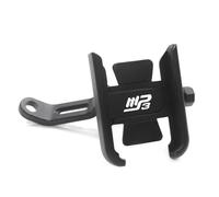 ZWBHNB Motorcycle Handlebar Mirror Mobile Phone Holder Stand GPS Navigation Bracket For Piaggio MP3 250 300 500 HPE Sport Scooter Phone Mount Navigation Bracket(BLACK,Mirror)