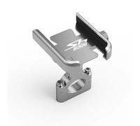 ZWBHNB Motorcycle Handlebar Mirror Mobile Phone Holder Stand Mount GPS Navigation Bracket For H&onda SH300 SH 300 SH300I SH 300I I Phone Mount Navigation Bracket(Silver,Handlebar)