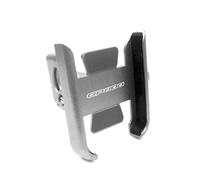 ZWBHNB Motorcycle Handlebar Rearview Mirror Mobile Phone Holder Stand For GILERA GP800 GP 800 GPS Navigation Bracket Phone Mount Navigation Bracket(Silver,Handlebar)