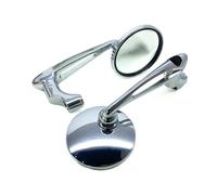 ZWBHNB Motorcycle Retro RearView Mirrors 8/10MM Screw For Benelli TRK 502X TNT 125 BN 125 Leoncino 500 752S 502C Aluminum Mirror Side Reversing Mirrors(Chrome)