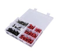 ZWBHNB Screws Kit Motorcycle Bolts Screw For H&onda For CBR600RR For CBR 600RR For CBR600 RR Fairing Bolt Kit Windscreen Fastener Screws Nuts Fairing Bolt Kit(RED)