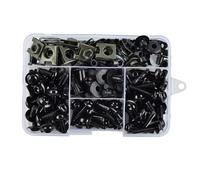 ZWBHNB Screws Kit Motorcycle Fairing Bolts For H&onda CRF1000L CRF1100L AFRICA TWIN CRF 1000L 1100L ST1100 PAN EUROPEAN ST1300 Bolt Screw Fairing Bolt Kit(BLACK)