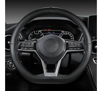 ZWBHNB Steering Wheel Protector Microfiber Soft Leather Auto Steering Wheel Cover Anti-slip Breathable For Nissan For Qashqai J10 J11 J12 2006~2023(Color 3)