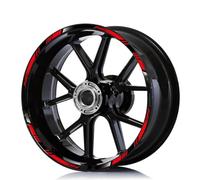 ZWBHNB Wheels Edge Sticker Motorcycle Wheel Sticker 17 Inch Rim Decal Stripe Tape Reflective Accessories For H&onda CBR1000RR CBR600RR Cbr400rr Wheel Decals(Color 2)