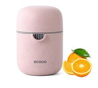 ZWCEGND Lemon Squeezer and Simple Manual Citrus Juicer Small Portable Lime Juicer Cup with Two Ways of Use for Different Fruits(Pink)