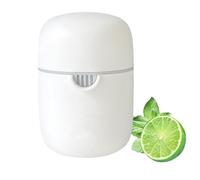 ZWCEGND Lemon Squeezer and Simple Manual Citrus Juicer Small Portable Lime Juicer Cup with Two Ways of Use for Different Fruits（White）