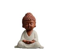 ZWCHGJ Buddha Statue Pose Ceramic Zen Meaning Small As The Character Tea Pet Small Personality Cute Tea Set Accessories Novelty Gift