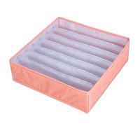 ZWCHGJ Closet Organizer Wardrobe 4PCS Washable Foldable Visible Clothes Organizer Storage Boxes Drawer Mesh Separation Box for Home T-shirt Jeans Socks Panty 6/7/8/24 Grids