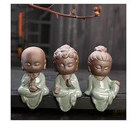 ZWCHGJ Creative Small Buddha Statues Buddhist Tathagata Cute Buddha Sands Ceramic Tea Pet Accessories Budha Ornaments Boutique (Color: G123) Gift
