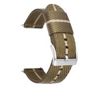 ZWCHGJ Watch strap Woven Nylon Strap,Stainless Steel Buckle Quick Release,Men Replacement Bracelet Wrist Band Watch Accessories Watch bands replacement