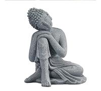 ZWCHGJ Zen Buddha, Resin Sleeping Buddha Statue Creative Crafts Home Decoration Sculpture Gift,Bring Good Luck and Auspiciousness,Little Meditating Buddha Gift