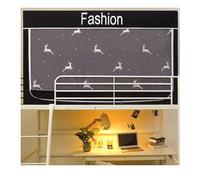 ZWCSHUU bunk bed curtains Dormitory Blackout Bed Curtains One-piece Mosquito Net For Student Upper Bunk Bracket Canopy Tent For Bedroom Decoration(Color2,90x190x90cm-down bed)