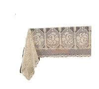 ZWCSHUU Cotton Crochet Tablecloth Rectangular Hollow Out Knitted Tablecloth | Rural Retro Cotton Thread Crochet Dining Table Cover Lace Tea Table Cloth(35x240cm)