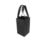 ZWCSHUU Felt Wine Tote Bag Holder 1Pcs Felt Wine Storage Bag Portable Red Holder Bottle Carrier Simple(Black)