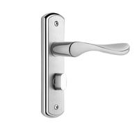 ZWCSHUU No Key Security Wood Bathroom Toilet Door Lock Furniture Portable Aluminum Handle for Home Stainless Steel Door Handles(35mm,130mm Pitch Row)