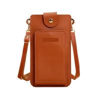 ZWCSHUU Wallet Women Multifunctional Mobile Phone Bag Ladies Travel Card Holder Passport Cover Cross Body Phone Bag for Women(Brown)