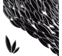 ZWCT 200g Ceramic Mosaic DIY Set Colorful Petal Ceramics Leafy Vein Mosaic Tiles Craft Materials Mosaic Art Materials - Black