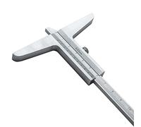 ZWEBY Digital Electronic Caliper Depth Caliper 200/300/500mm Vernier Depth Caliper for Household and Industrial (Color : Silver, Size : 0-500mm)