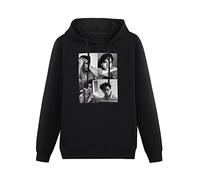 Zweck Pullover Warm Hoodies Cole Sprouse Collage B W Hoody Long Sleeve Sweatershirt Black S