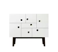 Zweed - Peep C1 Multi-Purpose Cabinet, Angel White/Black - Black